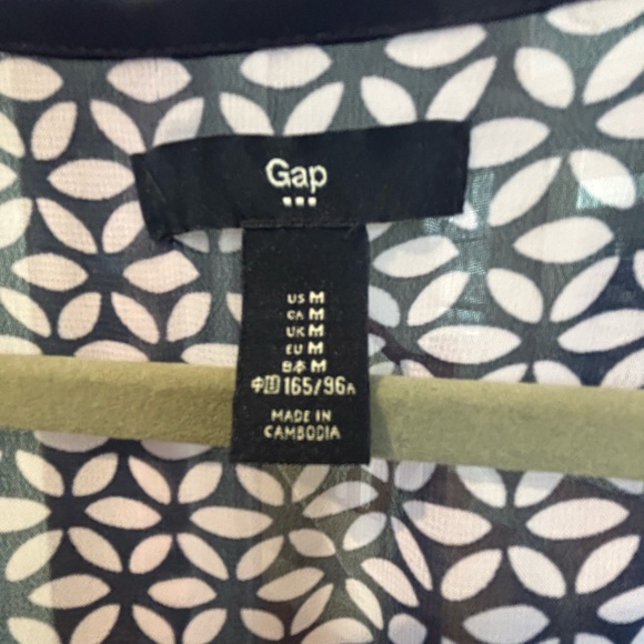 GAP Navy and Purple Patterned Dress - Picture 7 of 7